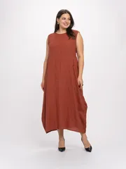 Платье FASHION CENTRE арт. Л-4258/Терракот