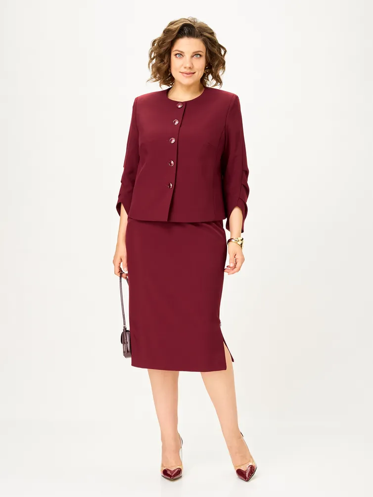 Garnitur Vilena-fashion #1126 burgundi