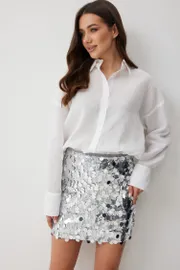 Skirt TND #M384 serebro