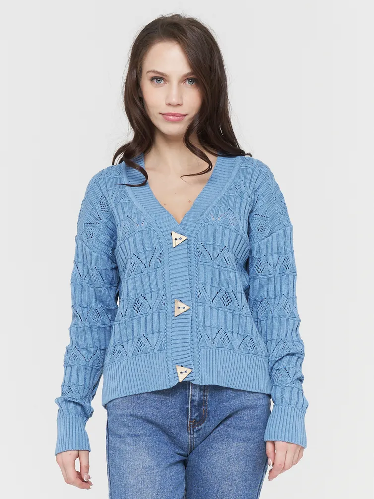 Swetry, kardigany, żakiety Newvay #BY211-14041 gol denim