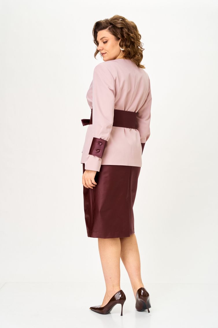 Костюм Vilena-fashion арт. 1147 крем+бургунди