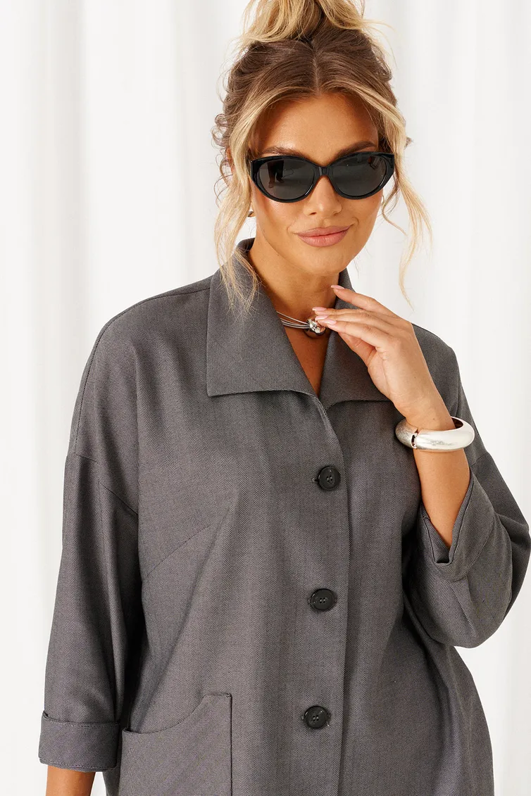 Suit Beautiful & Free #6484 tyomno-seryj