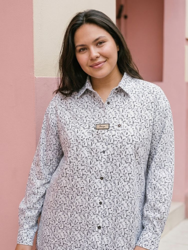 Bluzka Lissana #5037 cherno-belyj