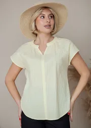 Blouse TOOK A LOOK & Angelika #MD-221 banan