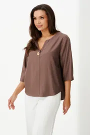 Bluzka PND #85943 mokko