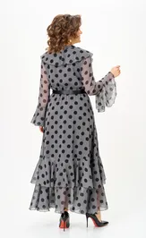 Sukienka Anastasia MAK 1280 seryj+chernyj