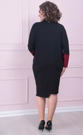 Sukienka Ладис Лайн 1519 vishnya+chernyj