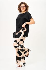 Комплект Michel Chic арт. 1384 песочно-черная графика