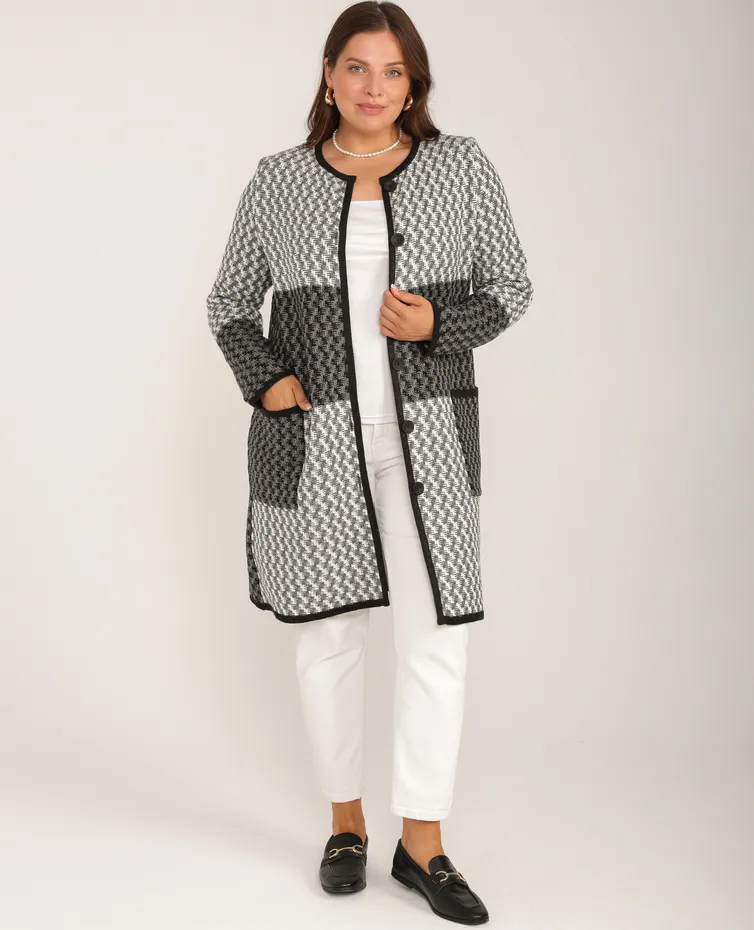 Cardigan BONADI #2091 seryj