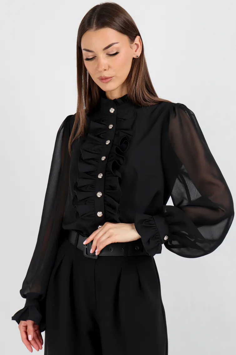 Blouse VIZAVI #750 chernyj