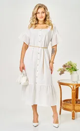 Платье Ava fashion М-190 молочный