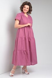 Dress Celentano #5028.1 len malinovyj