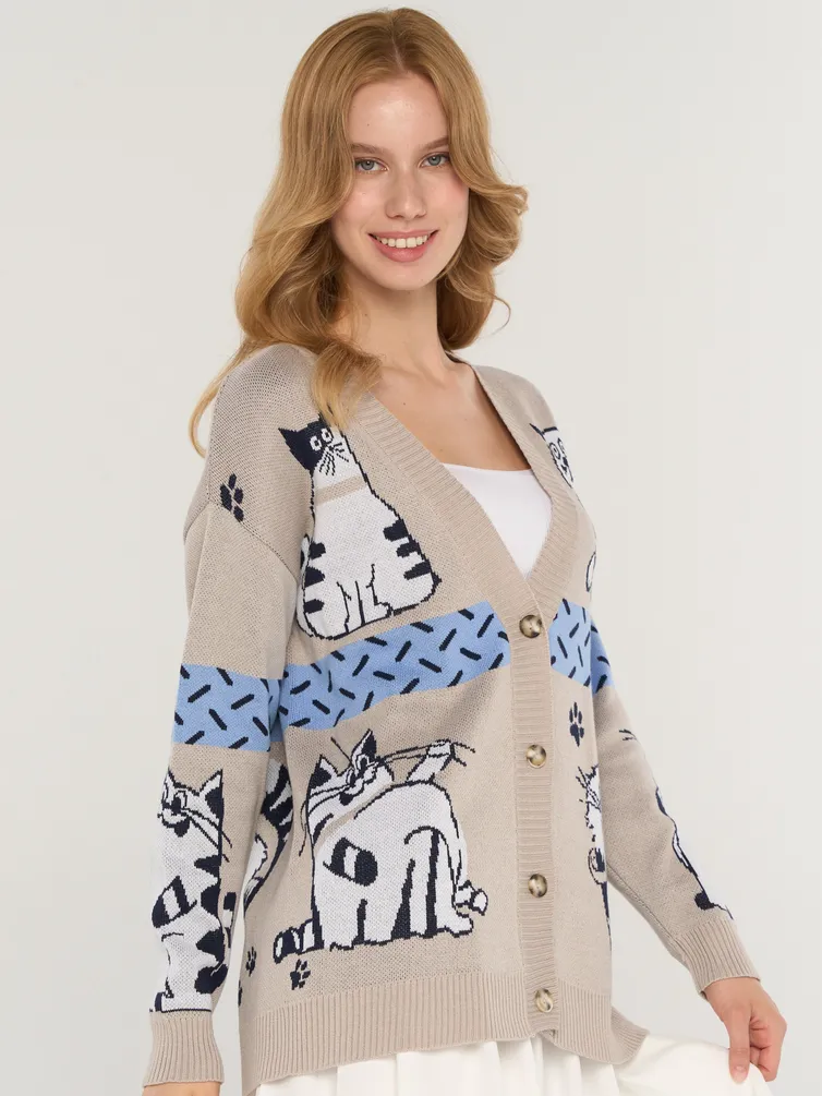Sweter Newvay #7242-14124 vanil/t.sin/bel/gol