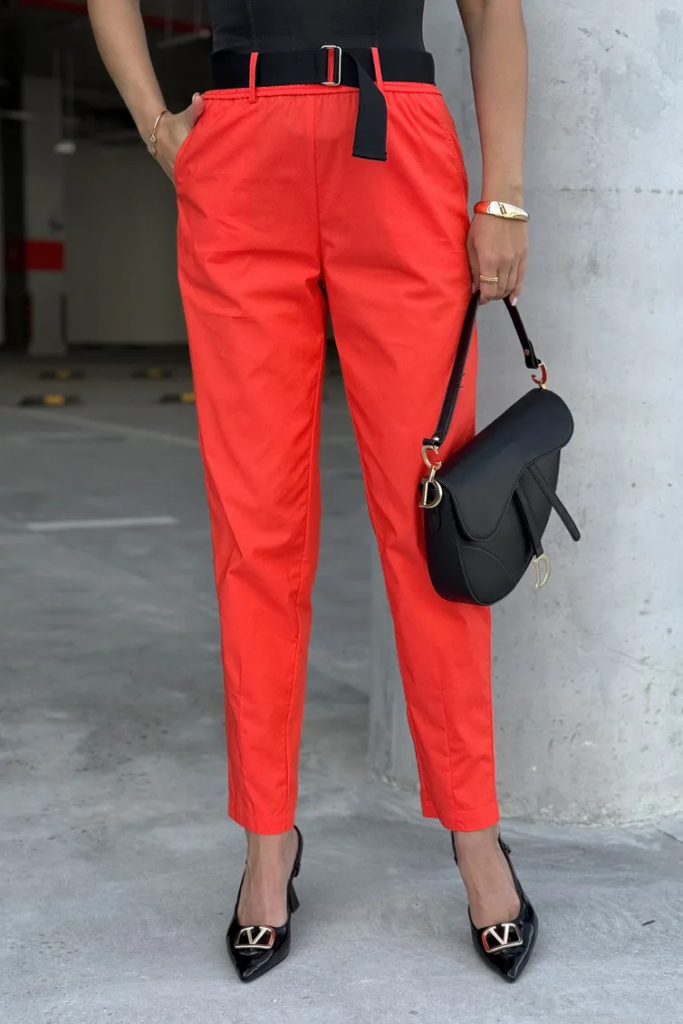 Trousers PRATA wear #S035 krasnyj
