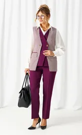 Zestaw Beautiful & Free 6513 marsala + pe-de-pul