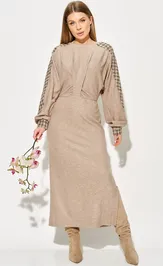 Dress LAIKONY L-774 bezhevyj