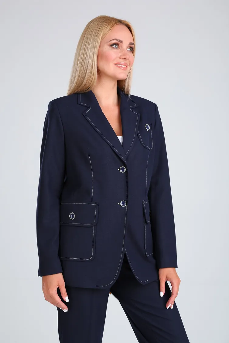 Garnitur Vilena-fashion #725 temno-sinij