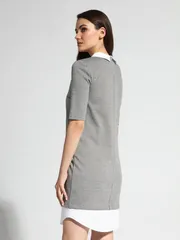 Sukienka Conte Elegant #19S-841TSP grey-white 164