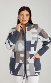 Кардиган BONADI 1982 джинс-капучино