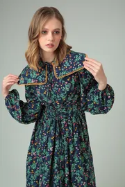 Sukienka SandyNA #130113 vasilek v cvety