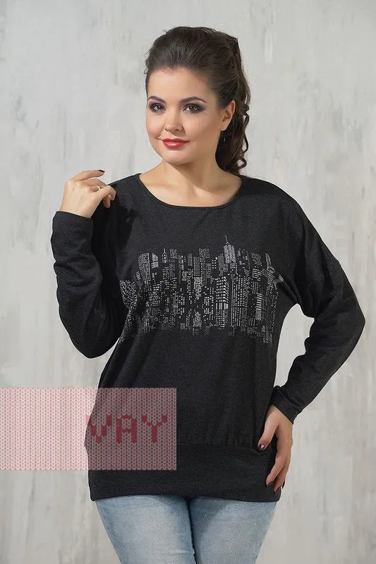 Джемперы, кардиганы, жакеты Newvay арт. 3337 черн/Чикаго