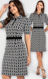 Dress VIZAVI 807 cherno-belyj