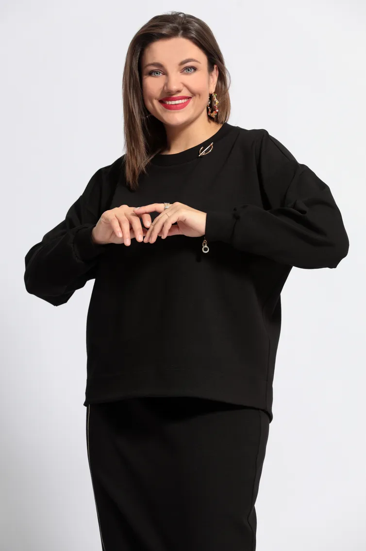 Свитшот BegiModa арт. 4068 чёрный