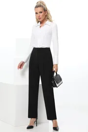 Spodnie DS Trend #Br-0210-0389 (chernye s zashhipami i strelkami)