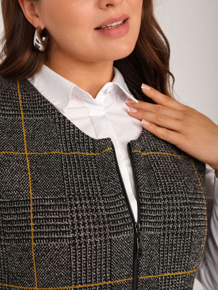 Swetry, kardigany, żakiety BONADI #1926 gorchica