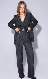 Suit Pirs 4115- sero-belaya poloska