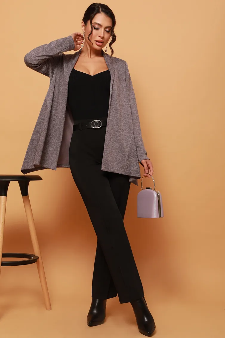 Sweter DS Trend #Kr-0156-0368-04 (s dlinnymi rukavami svobodnyj)