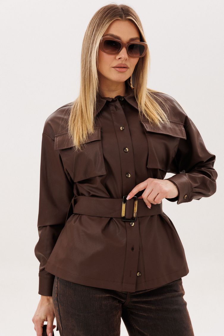 Рубашка Anelli Laurel арт. 1826 чокалэйт скин