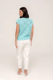 Waistcoat Romgil #TN431 biryuzovyj