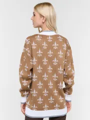 Кардиган Newvay арт. 7232-14100 карамельный кофе/бел/стальной/бел