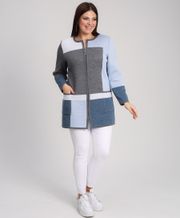 Sweter BONADI #1933 seryj-goluboj