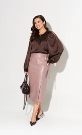 Юбка Alta Moda 1015-4 розовый тауп