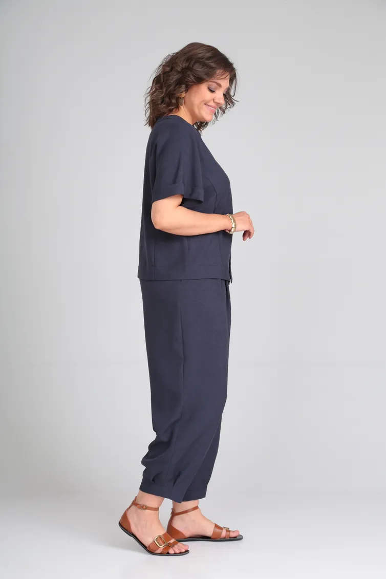 Garnitur Michel Chic #1337/1 temno-sinij