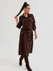 Костюм Galean Style арт. 1013 коричневый