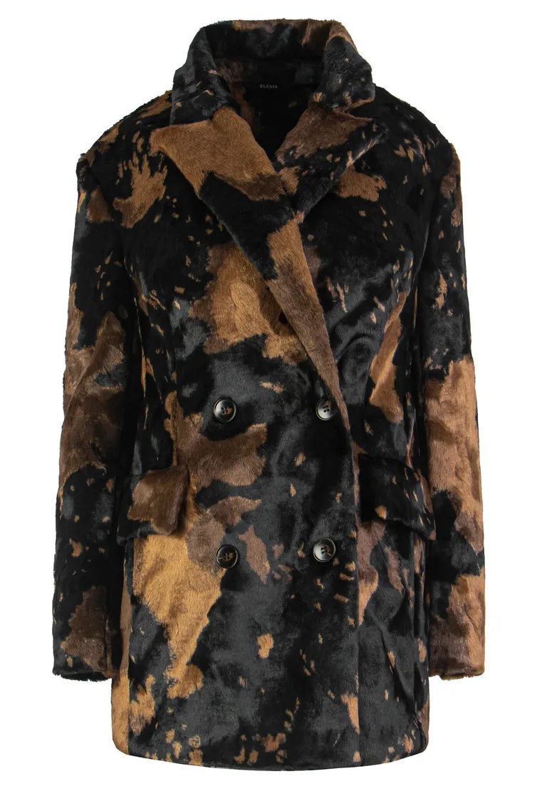Coat Elema #9-2023 chyornyj print 164