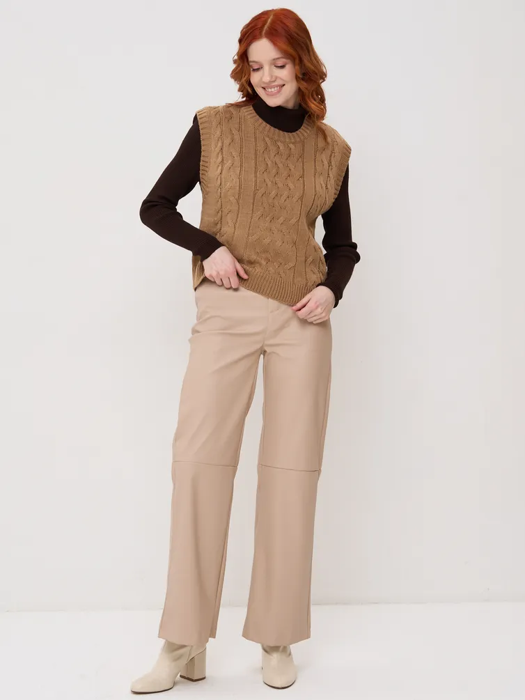 Kamizelka Newvay #BY222-14055 karamelnyj kofe