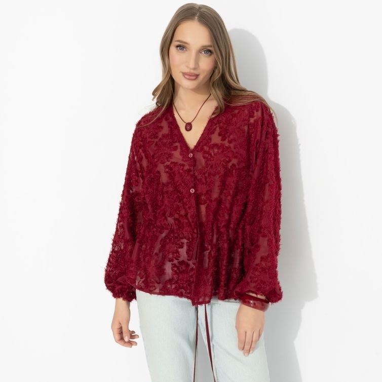 Blouse CHARUTTI #Gromche slov (bordo)