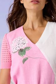 Sukienka Barbara Geratti #S2996BG belyj/rozovyj