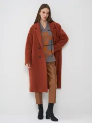 Джемпер Newvay арт. 7242-40293 титаниум/абрикосовый пунш/черн