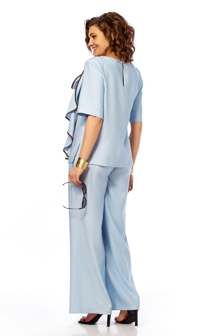 Suit Olga Style #S1028 goluboj