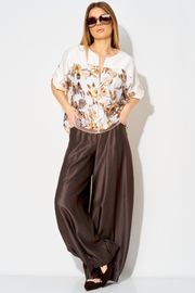 Брюки LAIKONY арт. L-834-2 шоколадный