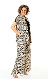 Костюм Michel Chic 1408 бежевый, черный