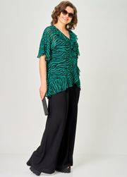 Блузка EVA GRANT арт. 0198-1 изумруд