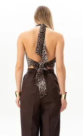 Bluzka SILVERSPICE S-7512 (leopard)