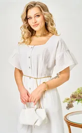 Платье Ava fashion М-190 молочный