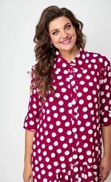 Dress Соломея Люкс 926/1 malinovyj